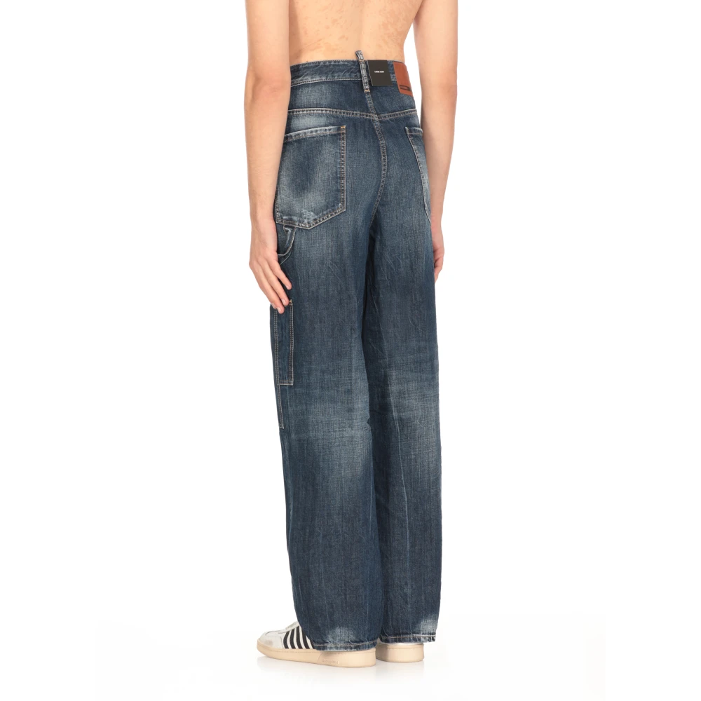 Dsquared2 Blauwe Katoenen Jeans met Vijf Zakken Blue Heren