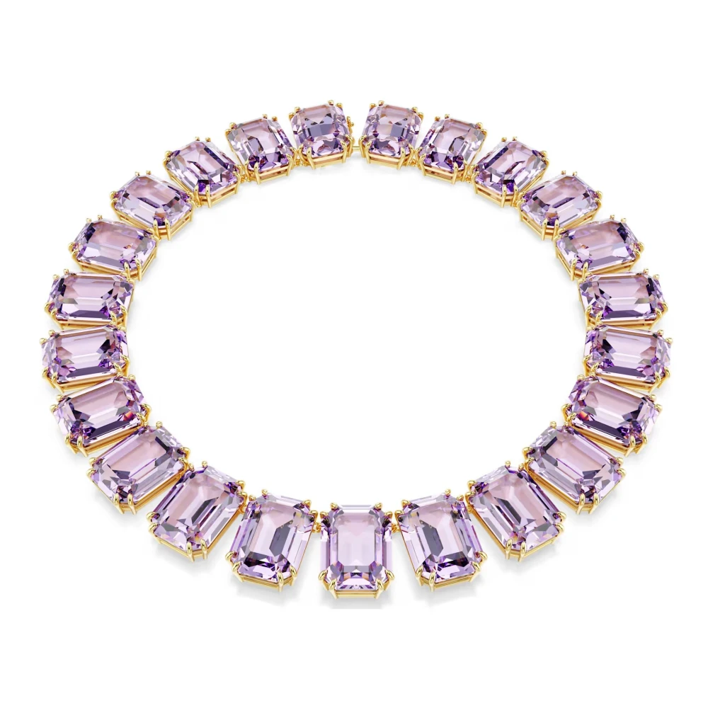 Swarovski Women's Purple Unisex Millenia Tennis Necklace Violet 5715330