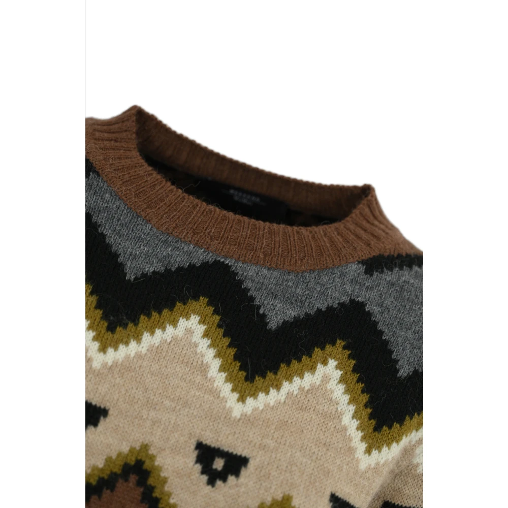 Max Mara Weekend Multicolor Jacquard Wollen Trui Multicolor Dames
