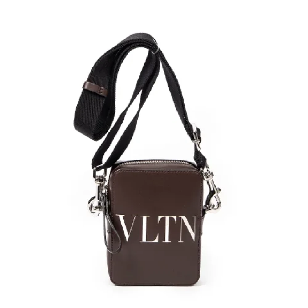 Valentino Vintage Pre-owned Fabric handbags Brown Dames