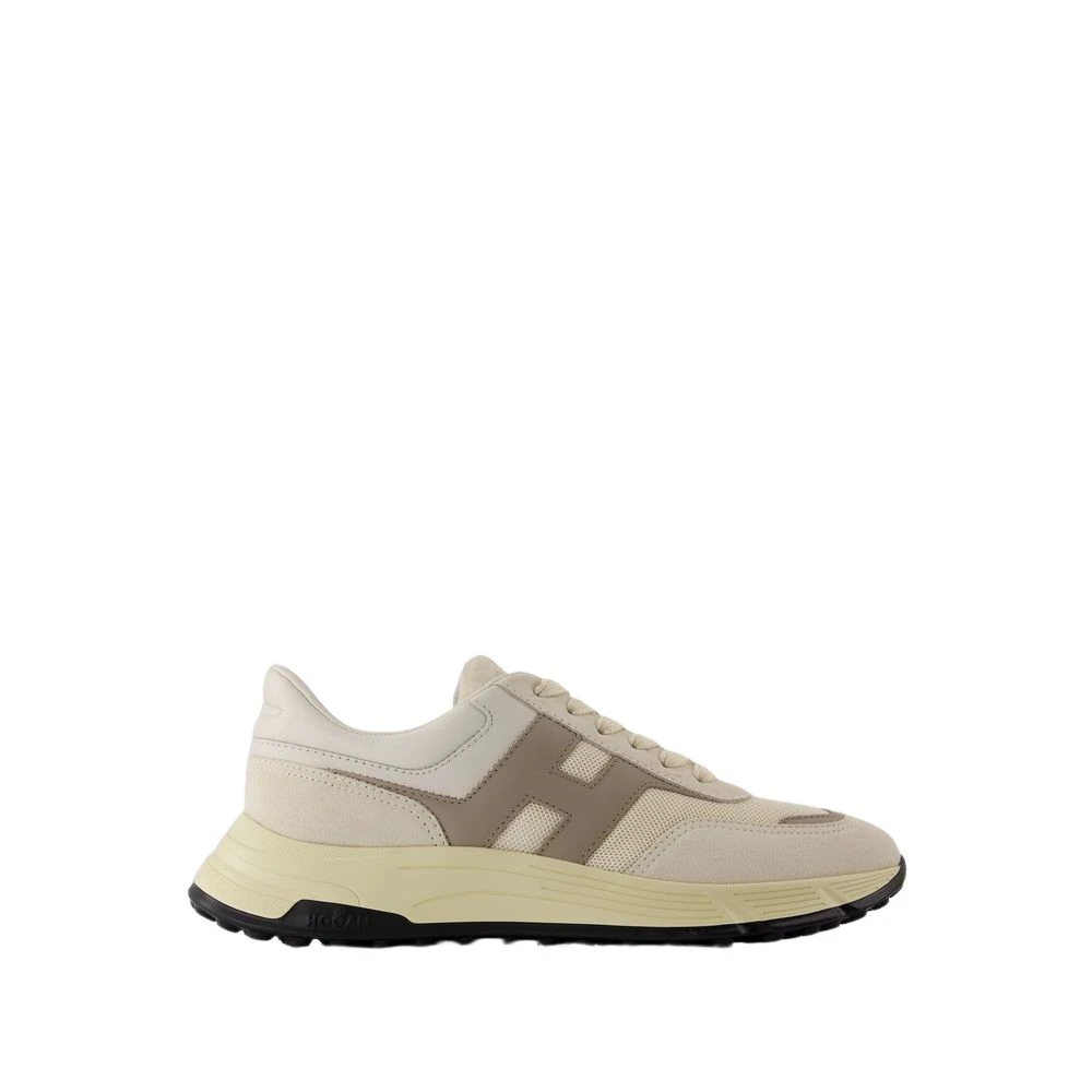 Hogan Men's White Sneakers,, Hyperlight Leather Trainers - Size 6 Uk