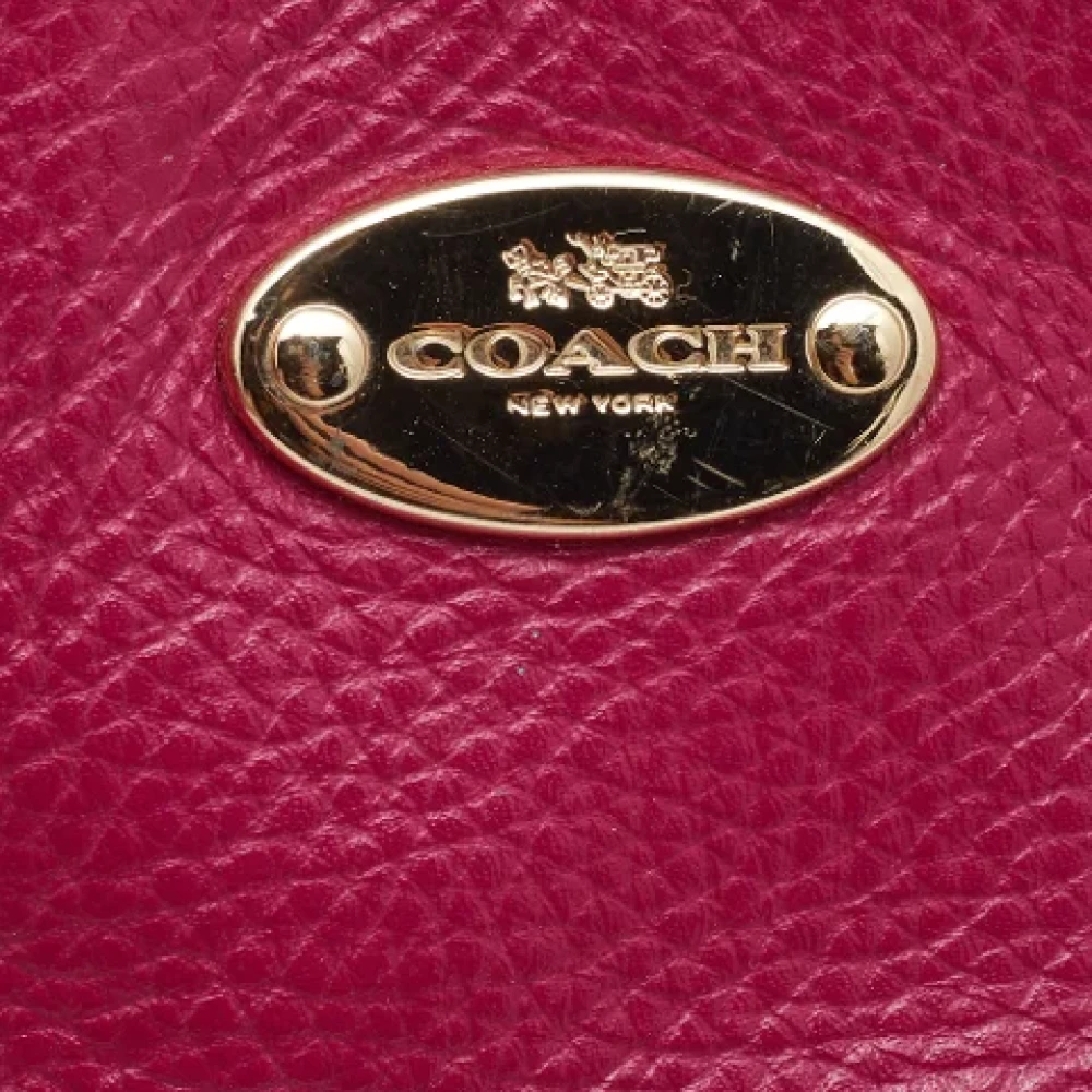 Coach Pre-owned Leather crossbody-bags Pink Dames