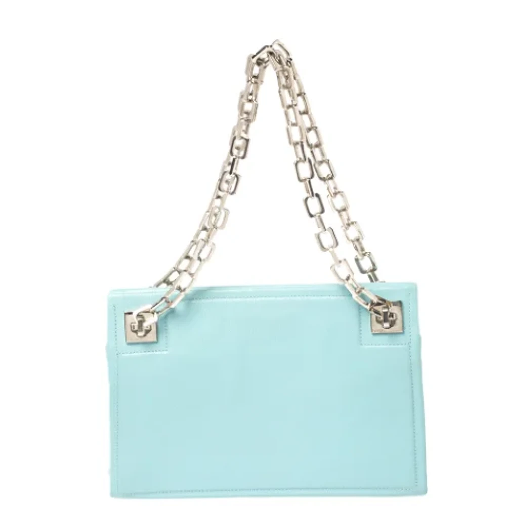 Bally Pre-owned Leather shoulder-bags Blue Dames