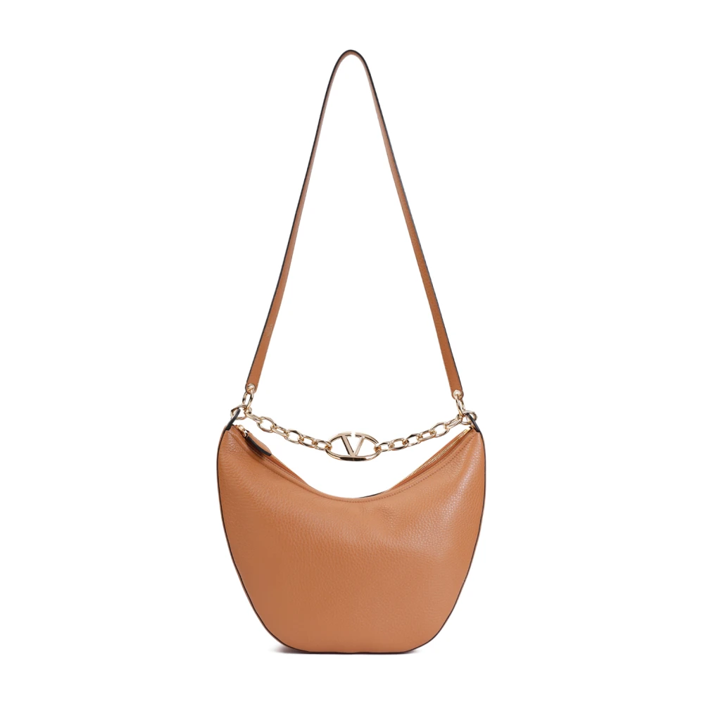 Valentino Garavani Moon Hobo Tas Nude Neutrals Beige Dames