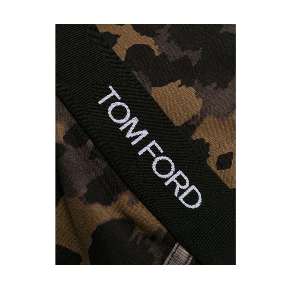 Tom Ford Ondergoed met dierenprint en elastische tailleband Brown Heren