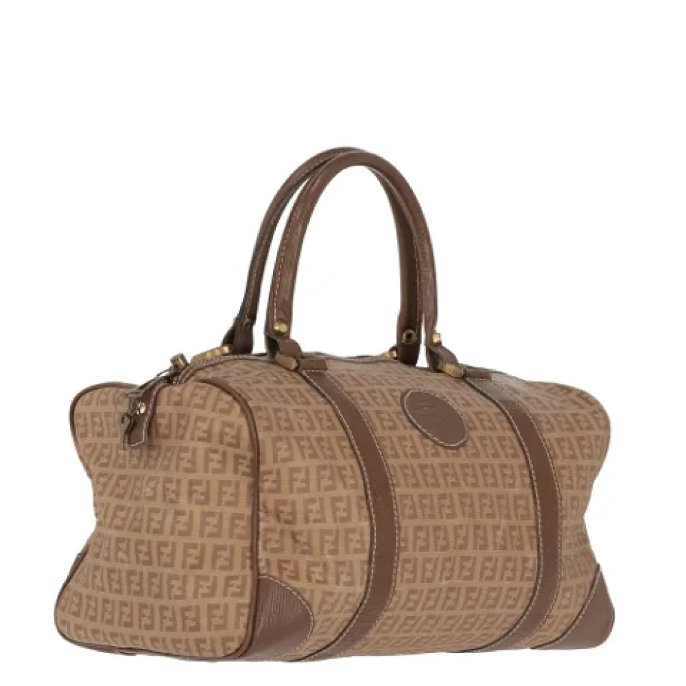 Fendi Vintage Pre-owned Canvas fendi-bags Beige Dames