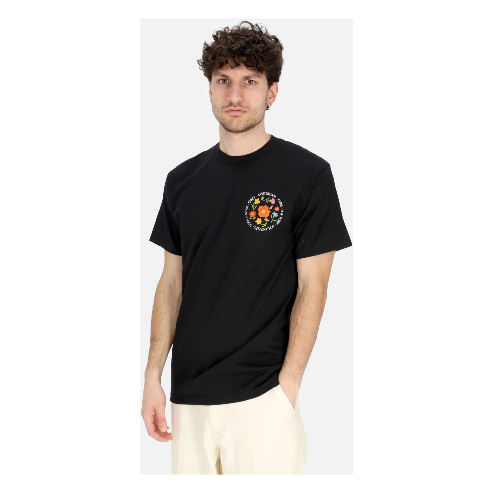 Obey Stad Bloemen Klassieke Tee Zwart Heren T-Shirt Black Heren