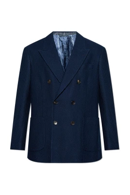 Bomullsblazer med stängda slag