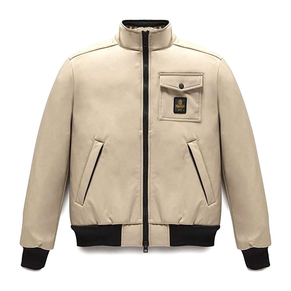 Refrigiwear Men's Beige Giubbotto - Bomber Jackets - 2XL - Jackets