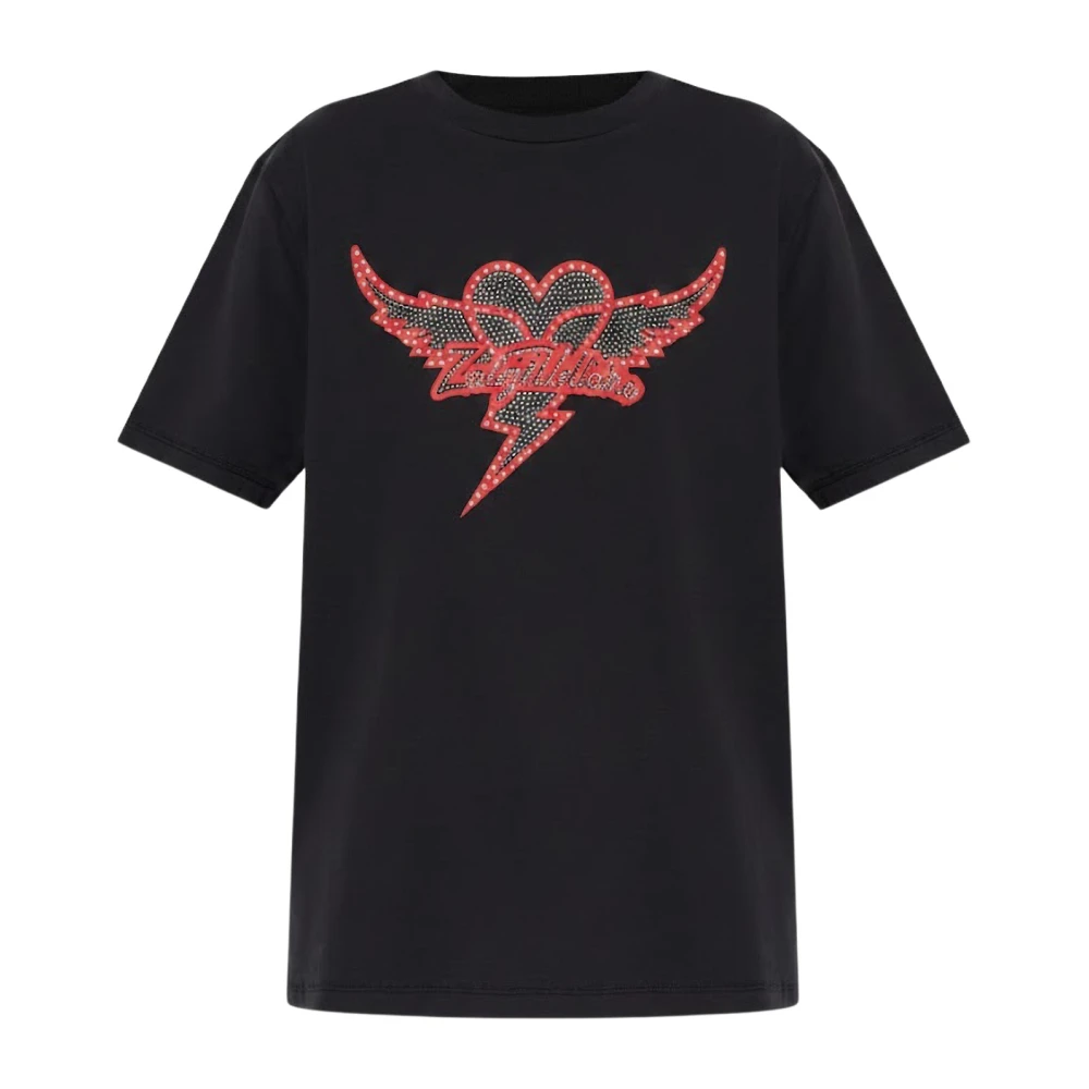 Zadig & Voltaire Women's Black T-Shirts, M, Edwin T-Shirt