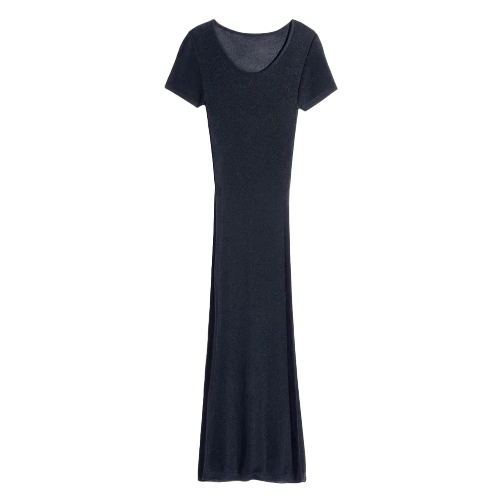 Lemaire Black Maxi Dresses, Female, S, Column Dress