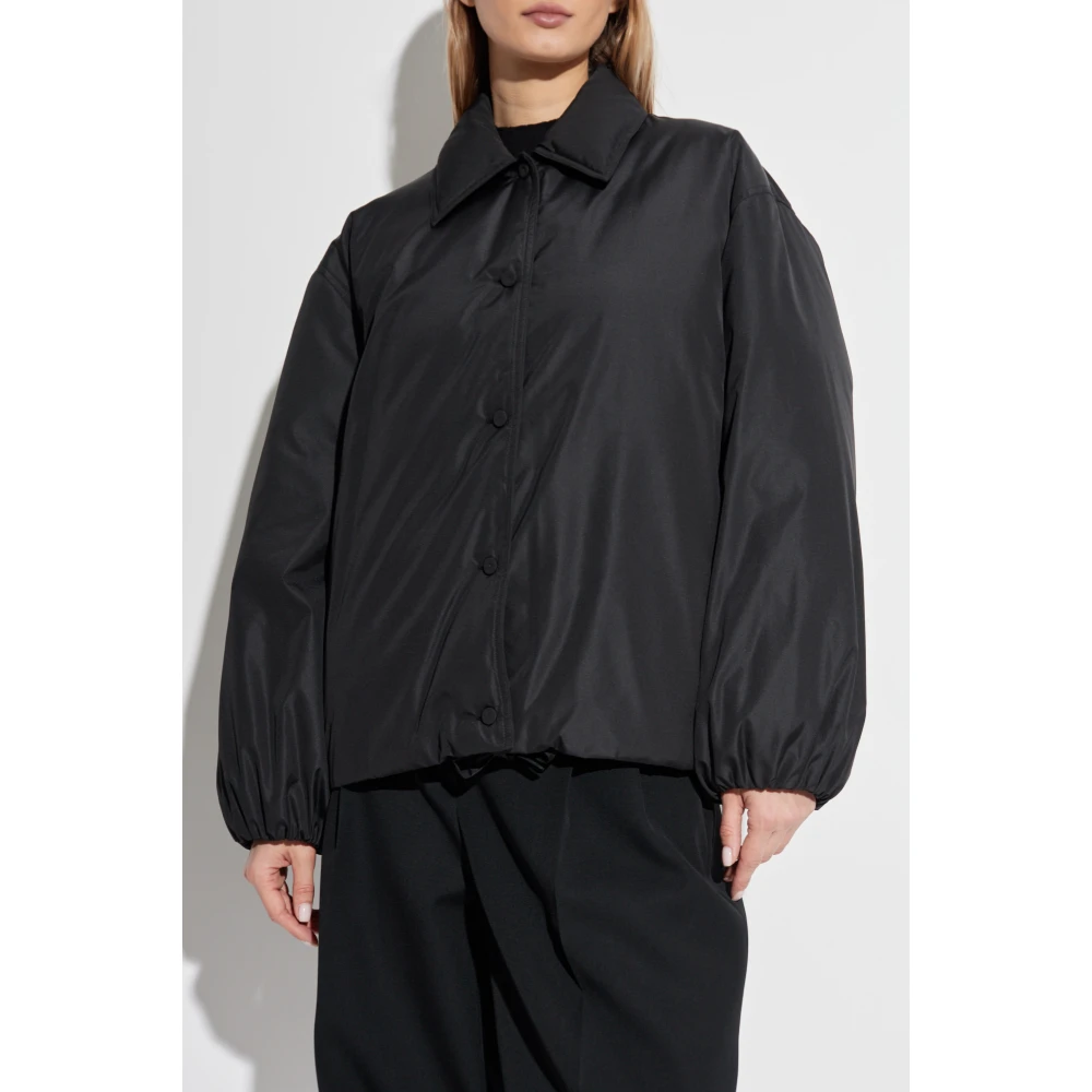 Jil Sander Wijdvallende pufferjas Black Dames