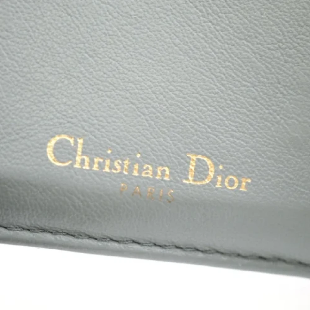 Dior Vintage Pre-owned Canvas wallets Gray Dames