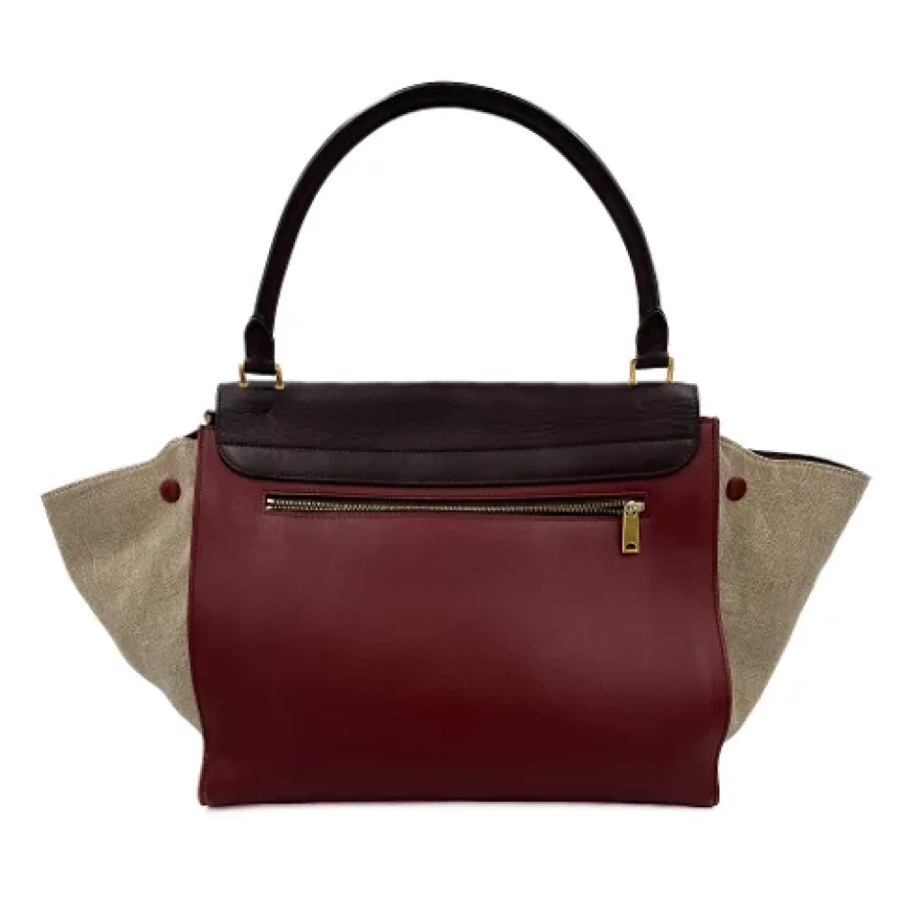 Celine Vintage Pre-owned Leather celine-bags Red Dames