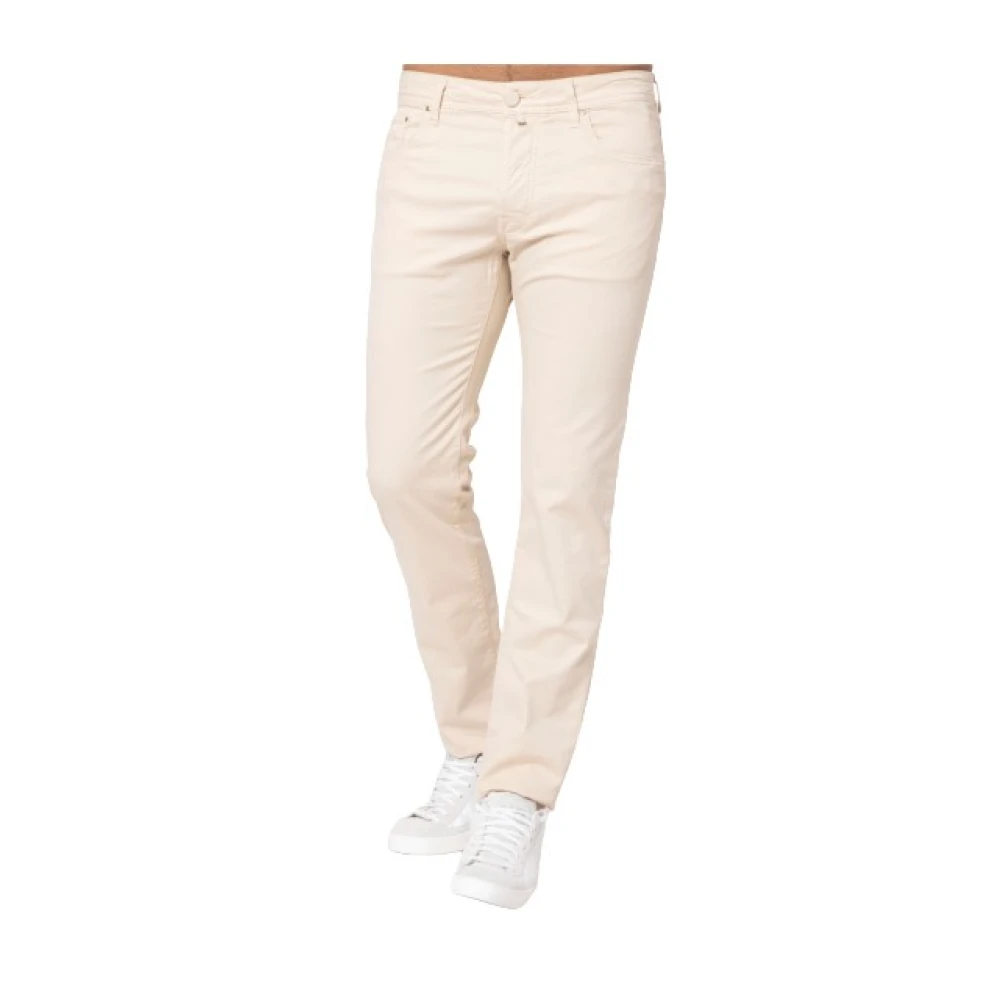 Jacob Cohën Hombre Beige Vaqueros Slim-Fit Bard