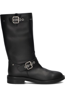 biker-boots-with-buckles-in-black-suede