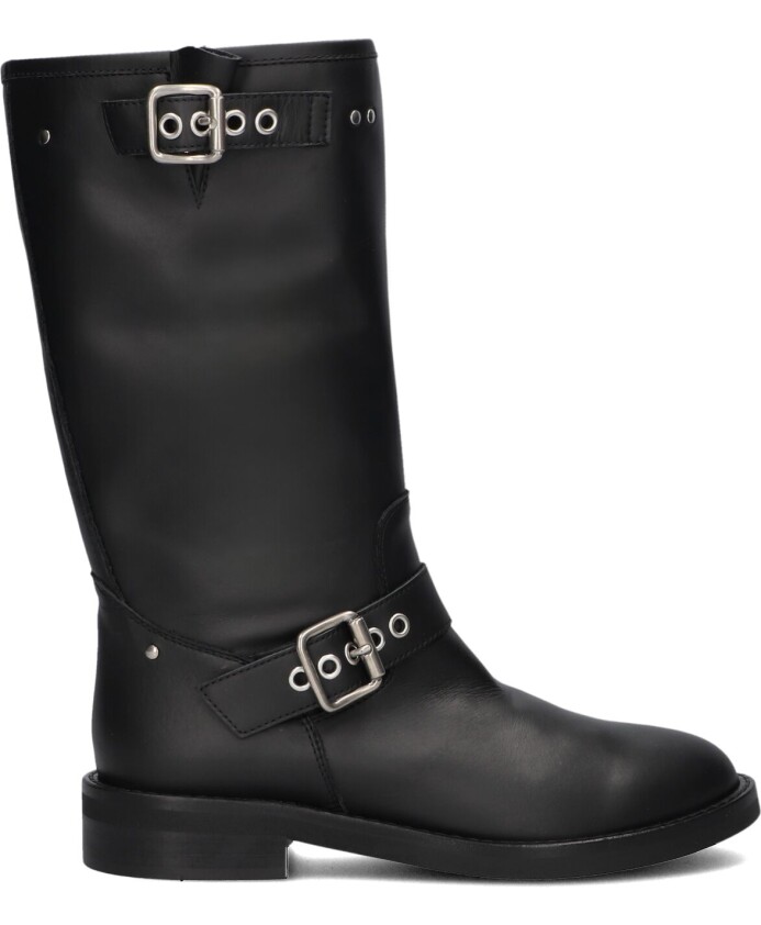 bottes-de-motard-avec-boucles-en-daim-noir