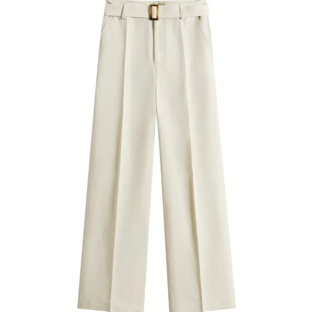 Trousers > Wide Trousers - - Woolrich - Modalova