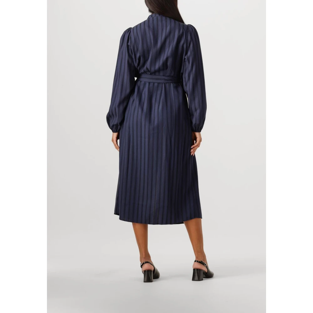 Co'Couture Navy Midi Jurk Lulu Blue Dames