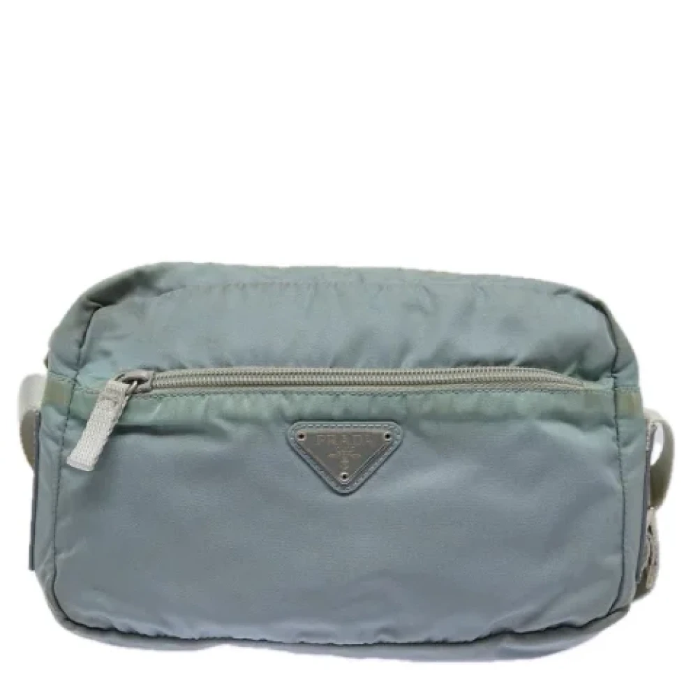 Prada Vintage Pre-owned Fabric prada-bags Blue Dames