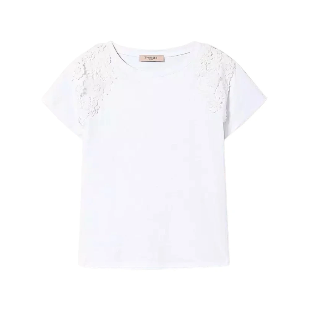 Twinset - Tops > T-Shirts - White - Twinset - Modalova