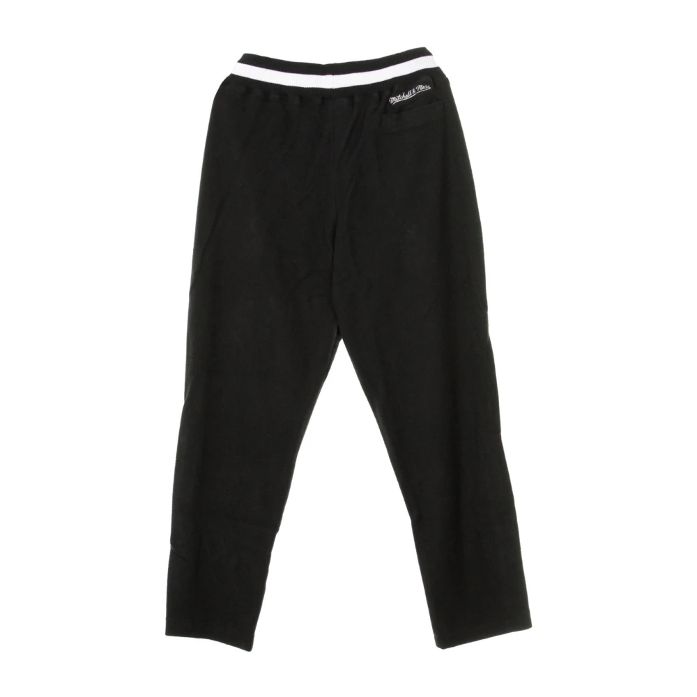 Mitchell & Ness Omgekeerde Fleece Tearaway Broek Black Heren