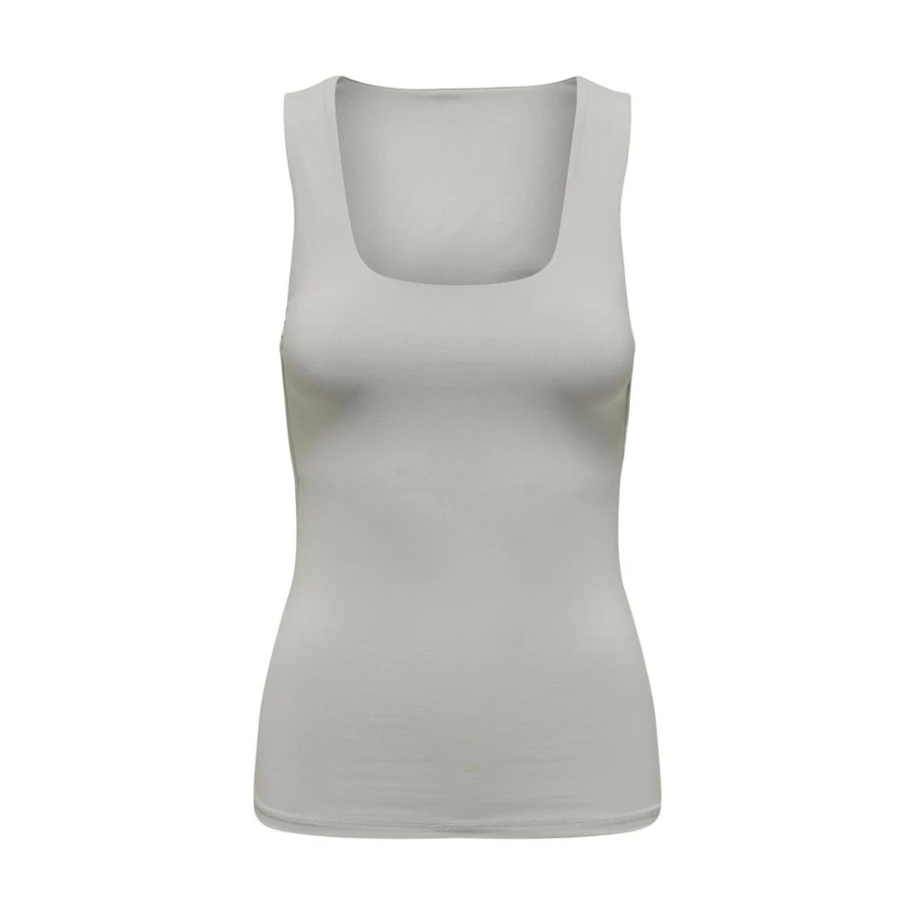 Only Sleeveless Tops Gray Dames