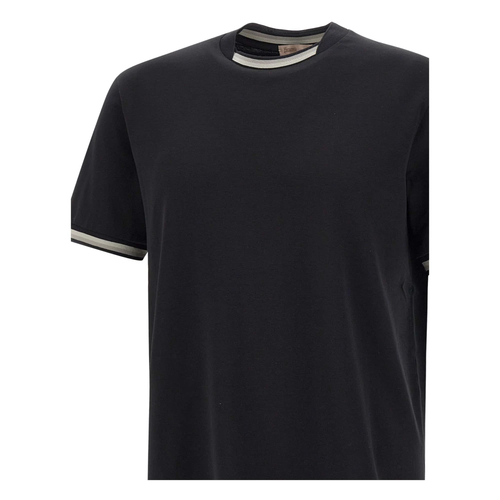 Herno T-Shirt Black Heren