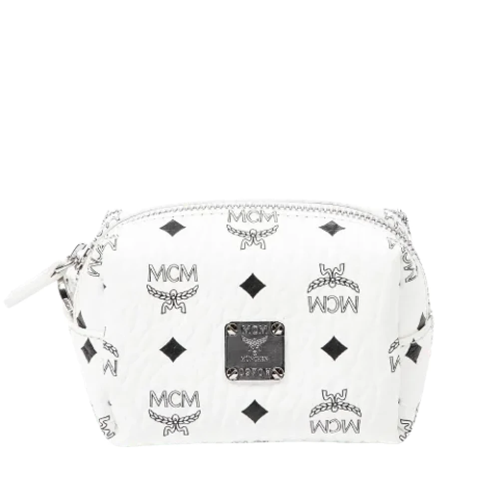 MCM Pre-owned Canvas pouches White Dames