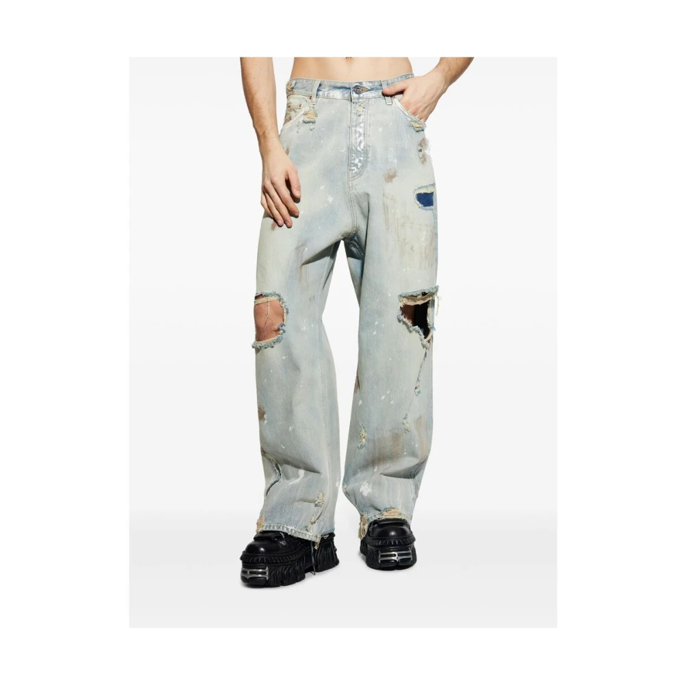 Vetements Lichtblauwe Klassieke Vijf Zakken Jeans Blue Heren
