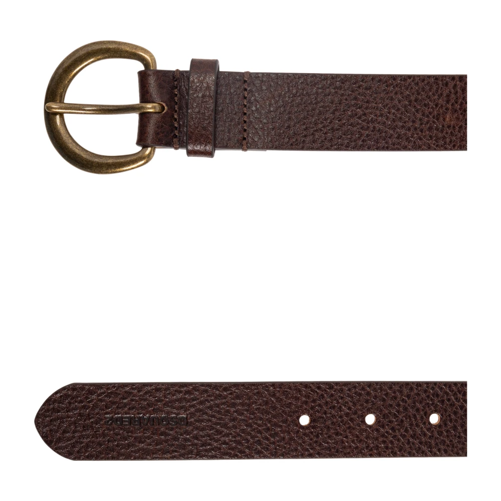 Dsquared2 Leren riem Brown Dames