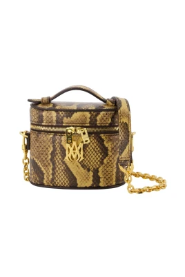 Python Embossed Nano Vanity Bag