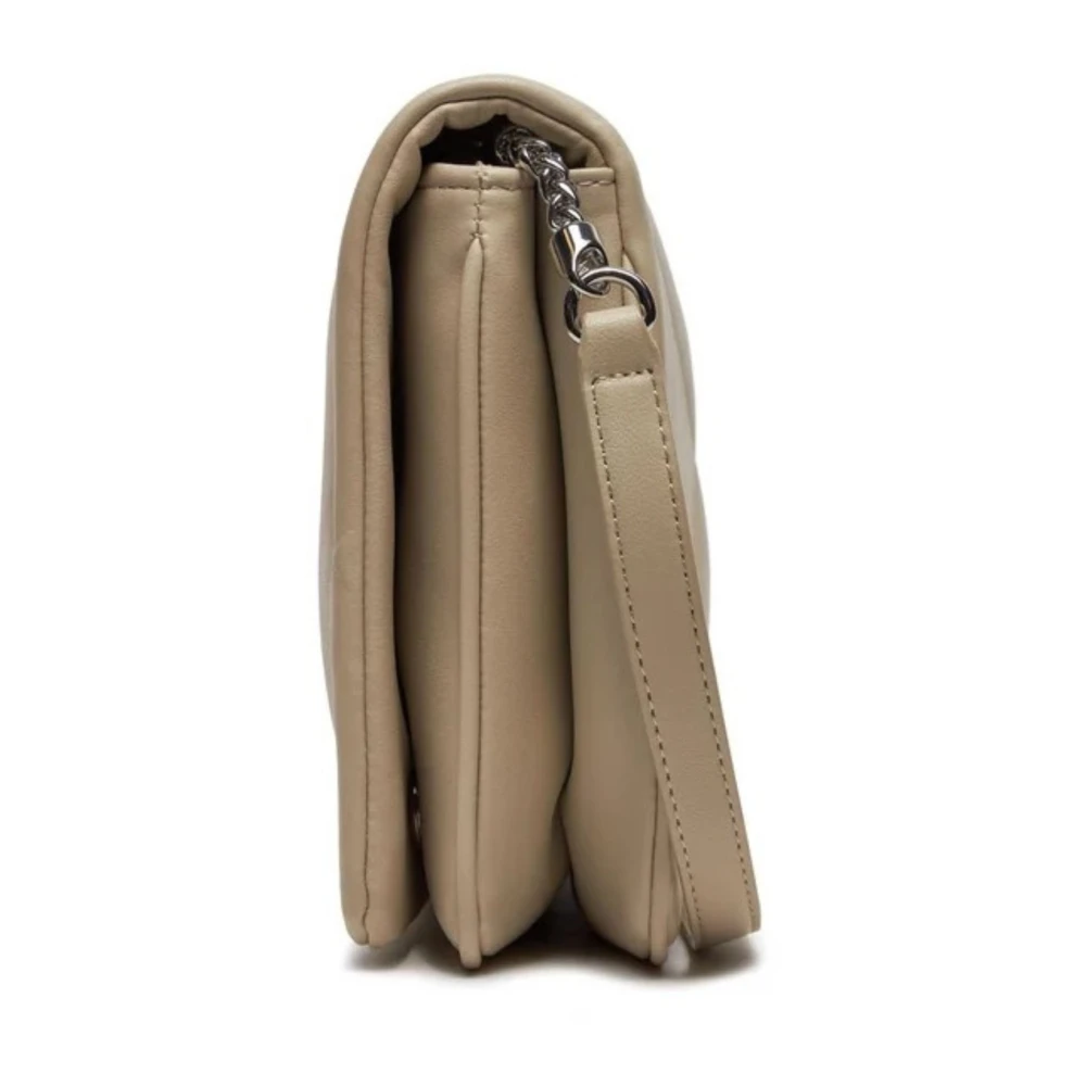 Calvin Klein Gewatteerde schoudertas voor vrouwen Beige Dames