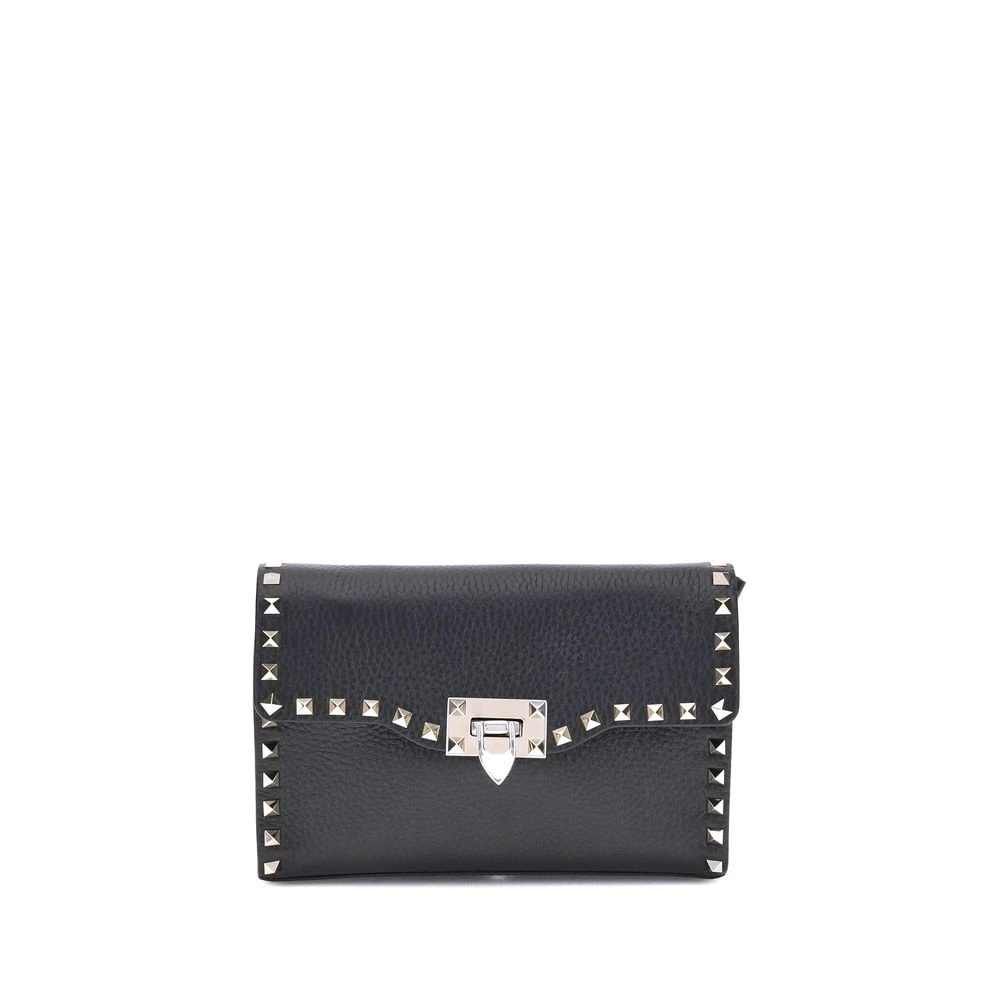 Valentino Garavani Women's Black Rockstud Shoulder Bag - Cross Body Bags - One Size - Bags