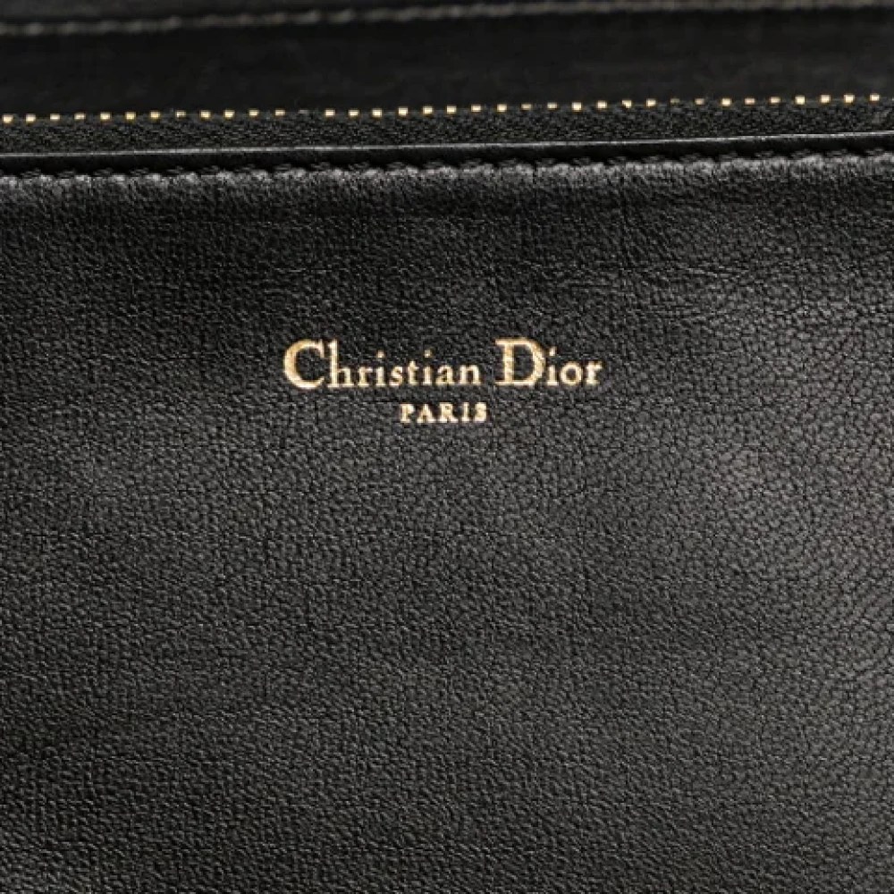 Dior Vintage Pre-owned Leather wallets Black Dames