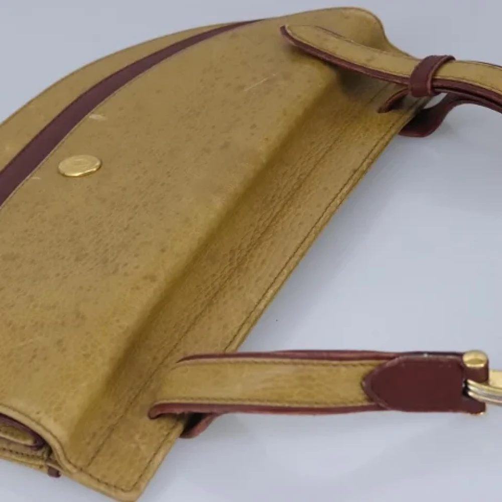 Cartier Vintage Pre-owned Leather shoulder-bags Beige Dames