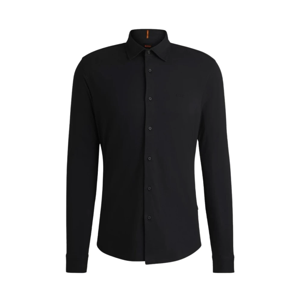 Hugo Boss Stijlvol Overhemd voor Mannen Black Heren