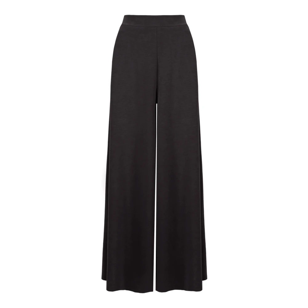 BomBoogie Zachte stof Palazzo broek Black Dames