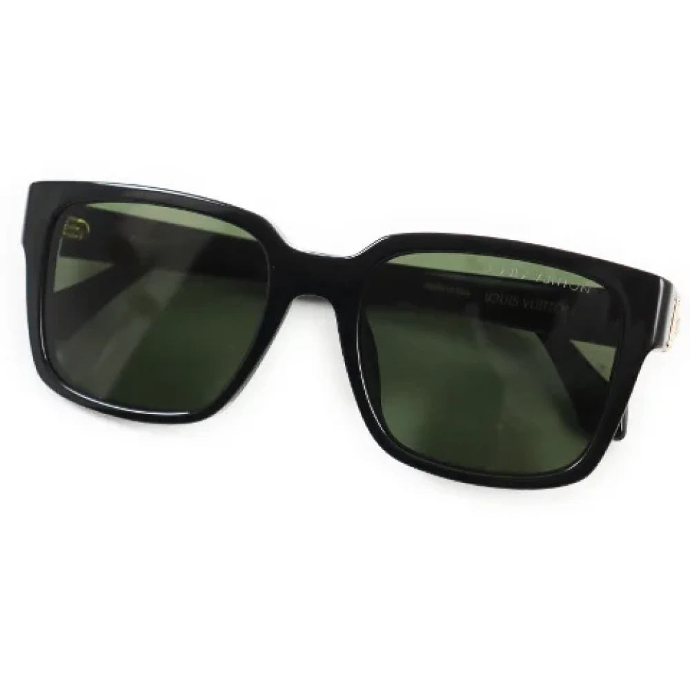 Louis Vuitton Vintage Pre-owned Fabric sunglasses Black Dames