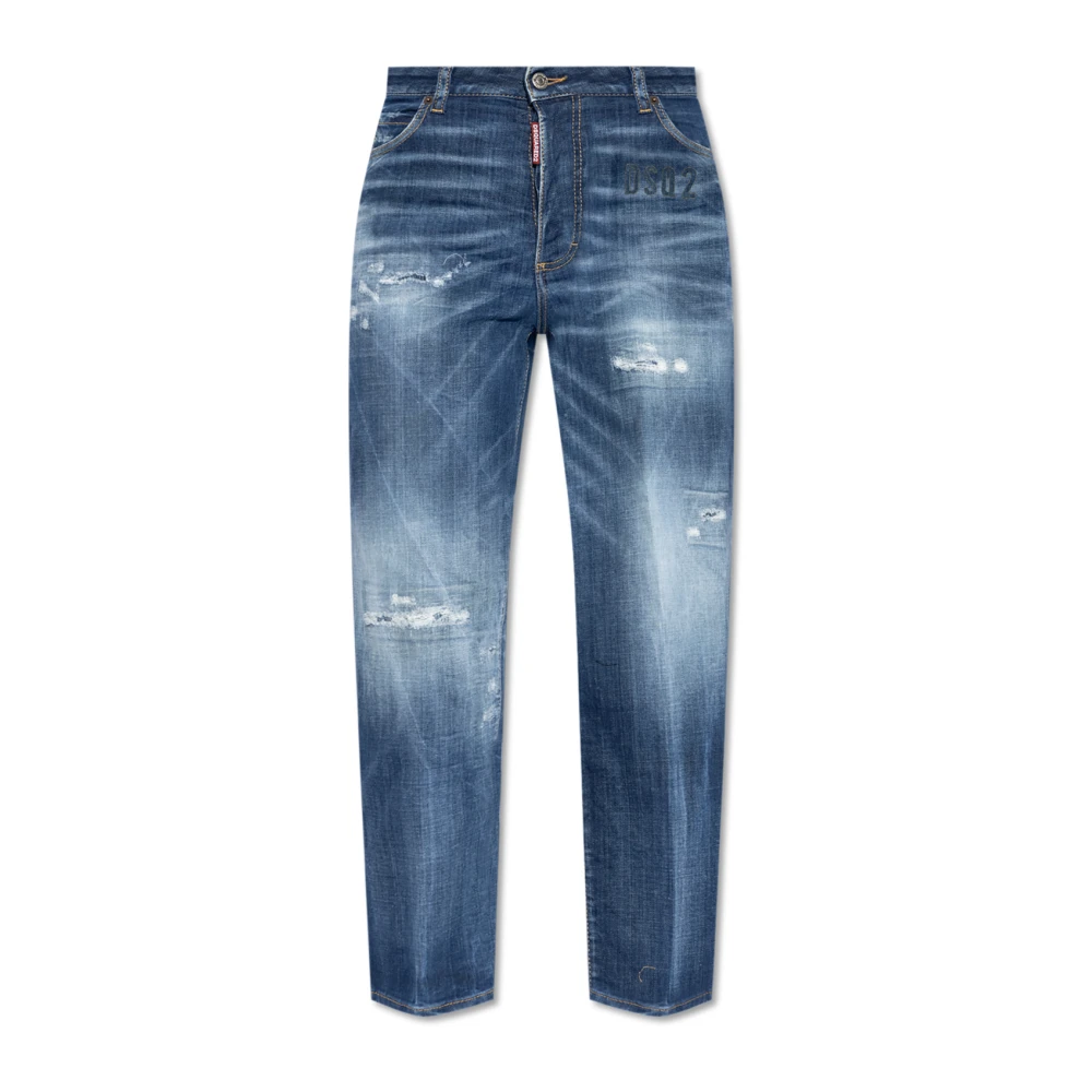 Dsquared2 Blue Boston` Jeans - Female - Slim Fit Jeans - S - Jeans