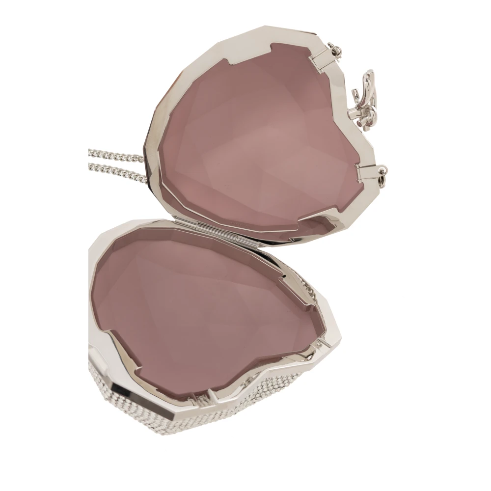 Jimmy Choo Gefacetteerde Hart Schoudertas Gray Dames