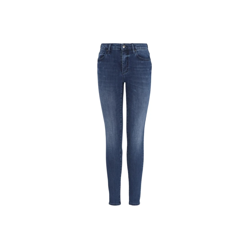Armani Exchange Women's Blue Skinny Fit Jeans, W26, Super Skinny Stretch Denim Jeans