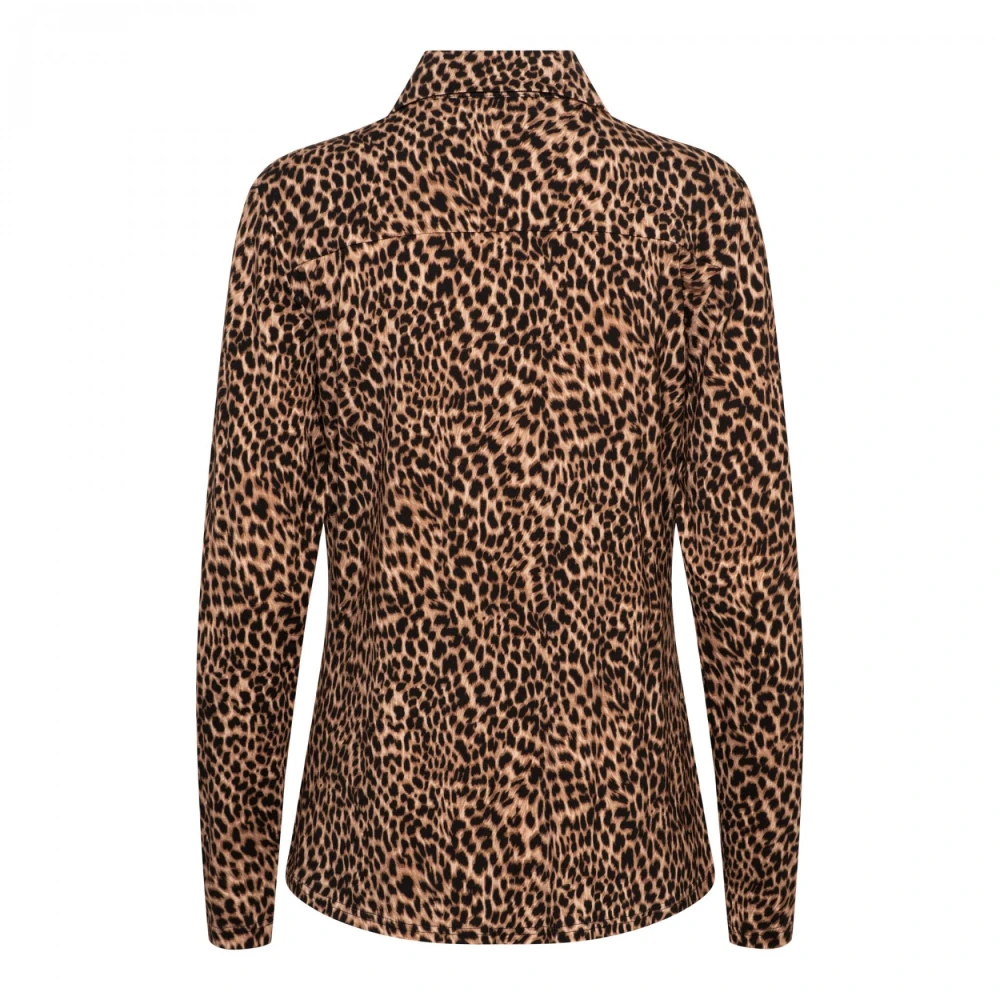 &Co Woman Oversized geruite overhemd Brown Dames