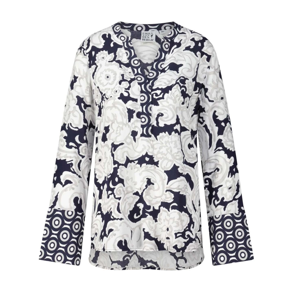 Emily Van den Bergh Bloes met bloemenprint en V-hals Multicolor Dames