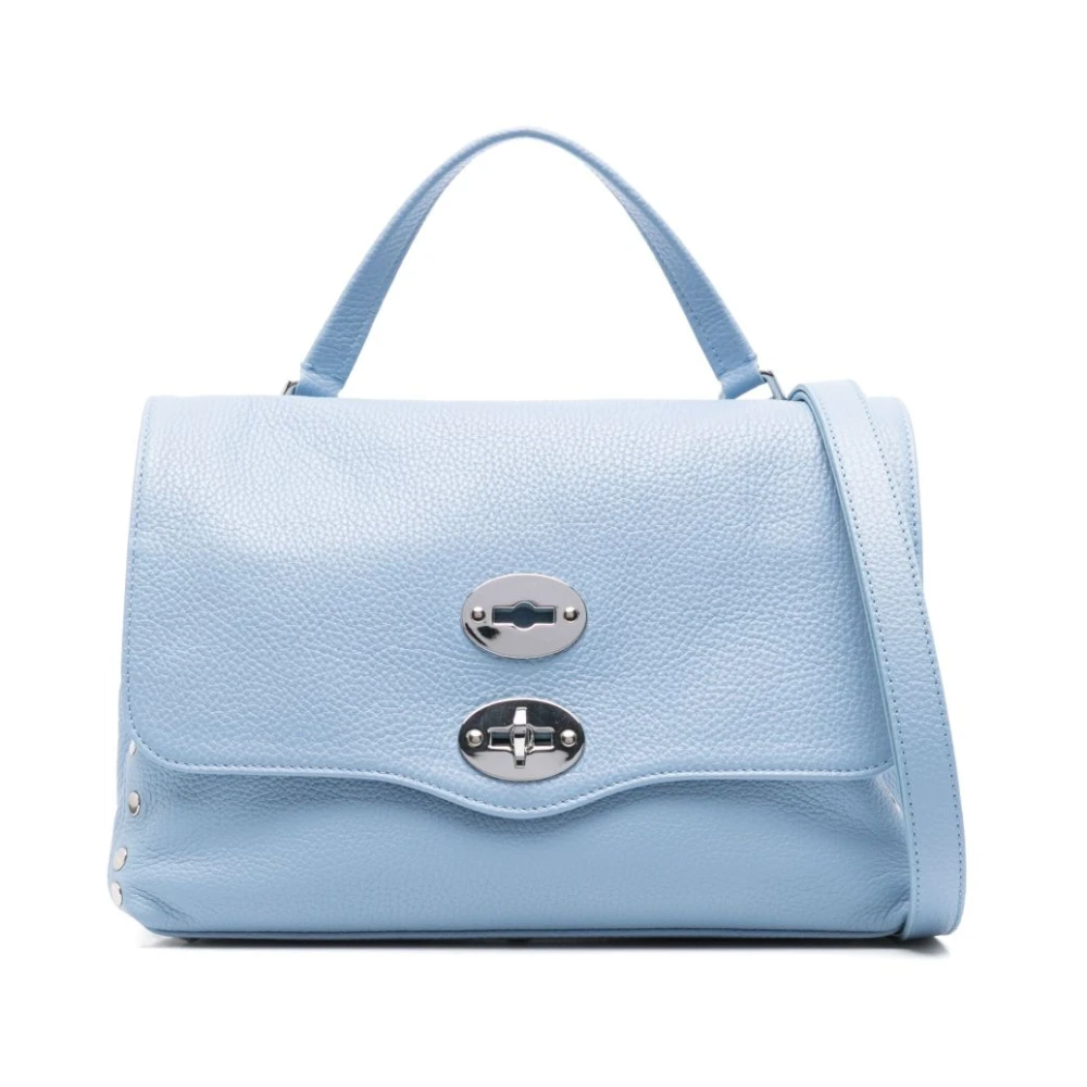 Zanellato Heldere Blauwe Foldover Top Tas Blue Dames