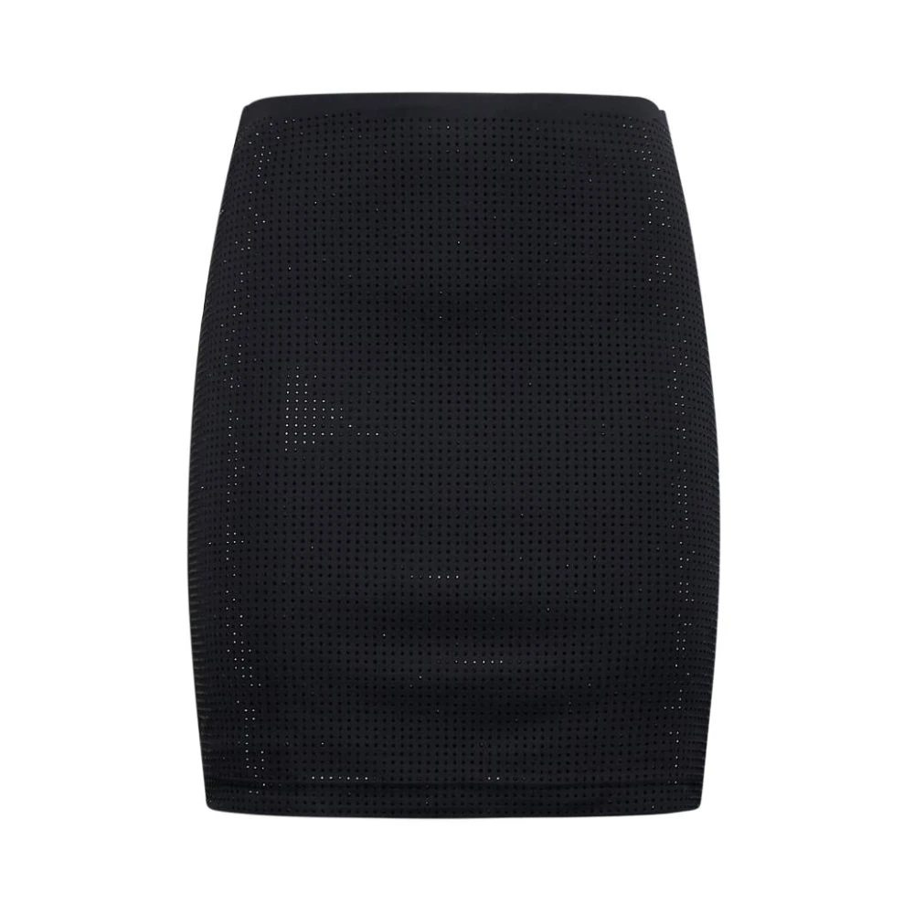 Silvian Heach Donna Nero - Gonna Con Dettagli Decorativi All-Over - Skirts - L