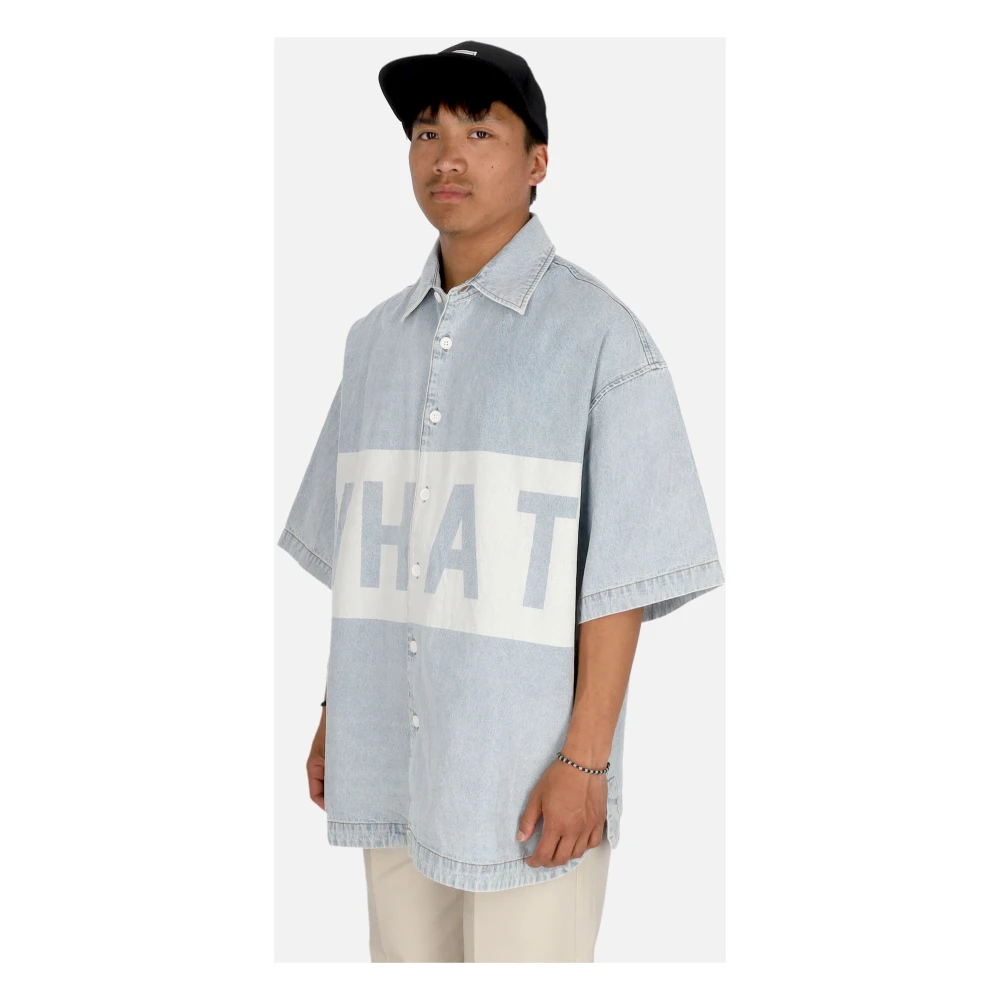 Acupuncture Korte mouw shirt Lichtblauw Blue Heren