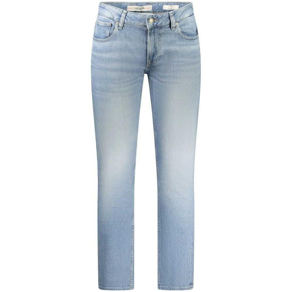 Guess Men's Blue Slim Fit Jeans, W28 L32, Cotton Slim Jeans