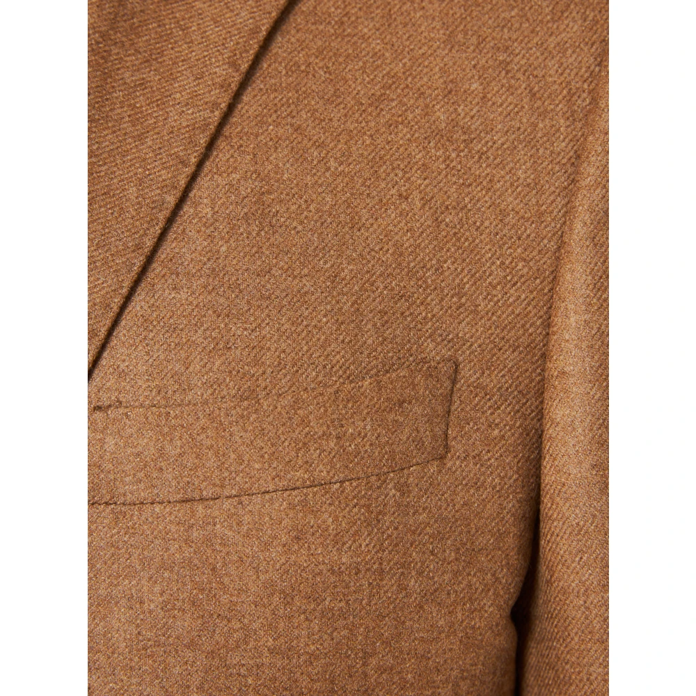 Corneliani Wol Kasjmier Jas Drop 7 Beige Heren