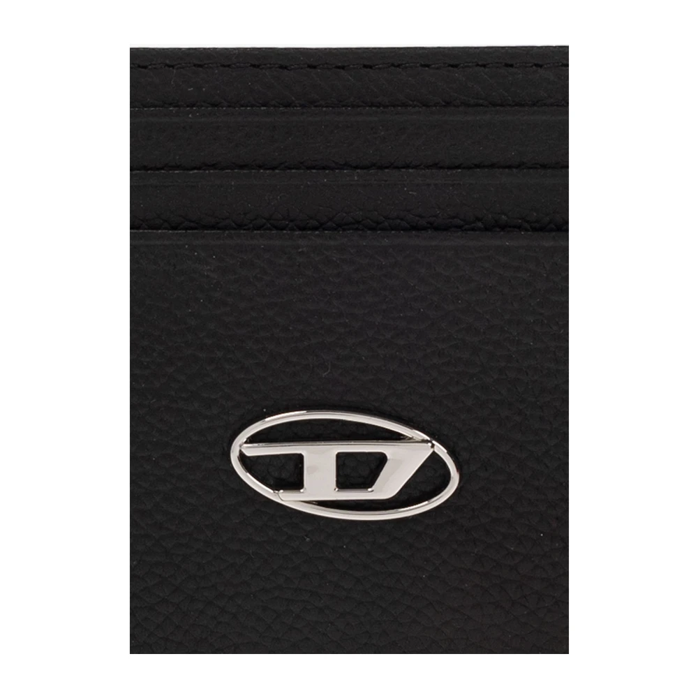 Diesel Kaarthouder met logo Black Heren